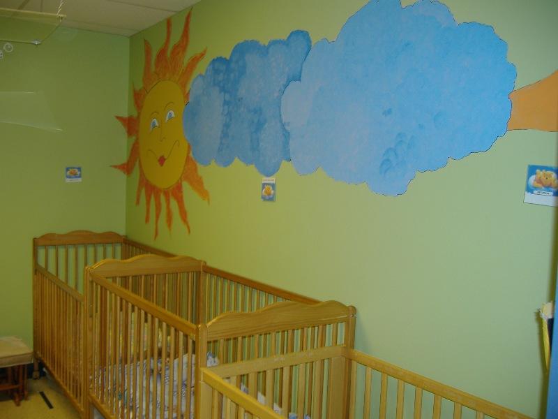 salle de repos de la pouponnière