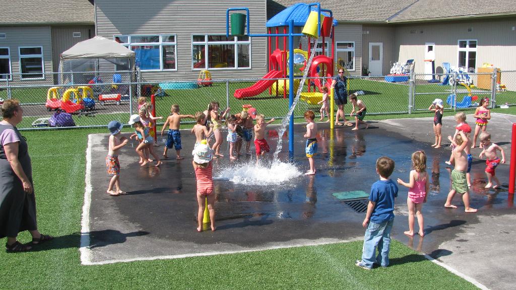 Water fun in the summer time