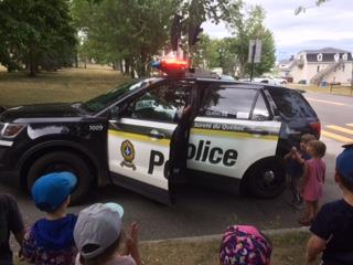 Visite des policiers Mi-Loup 2018