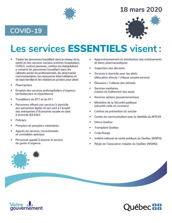 Services Essentiels 2020-03-17
