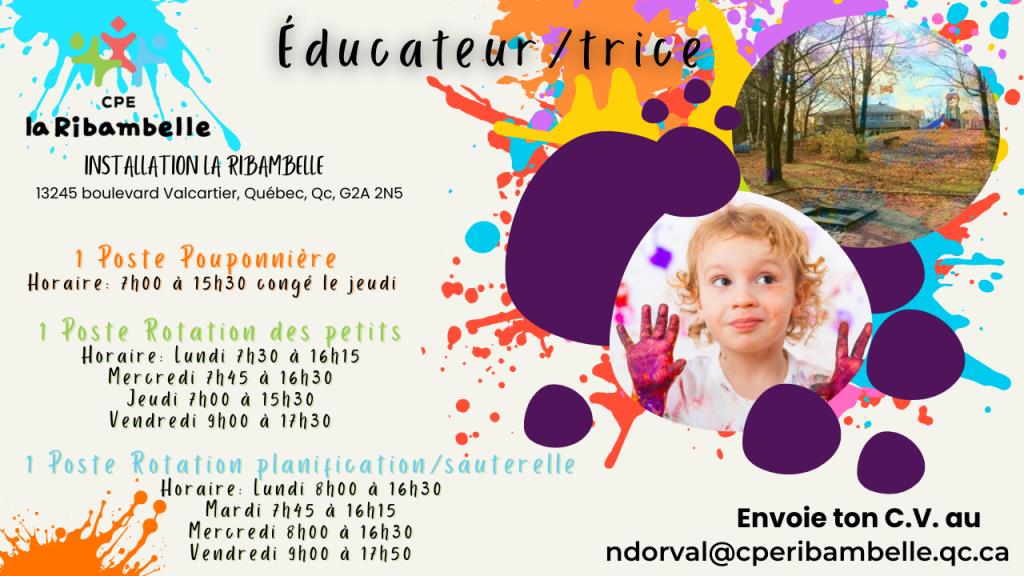 Affichage Ribambelle