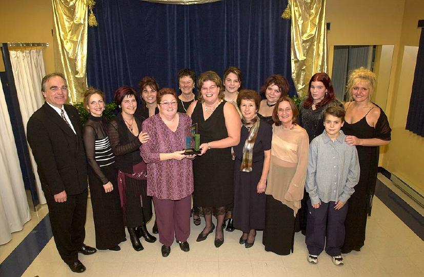 Photo du gala de l'AGASH, lors de la réception du prix François-Robert 2002 - CPE de l'année